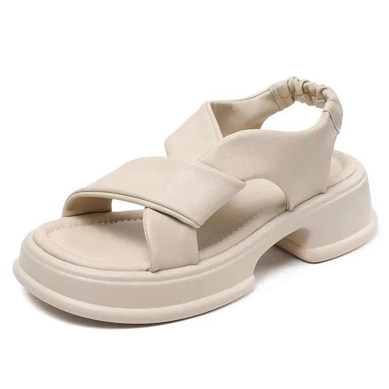 Joskaa 2024 New Women Platform Chunky Sandals