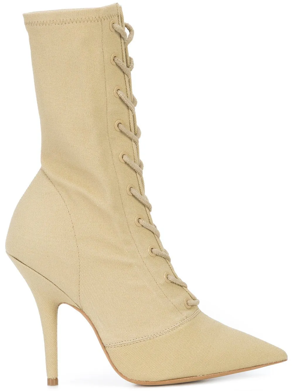 Lace Up Ankle Boot Military Light