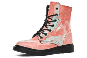 Marble Combat Boots