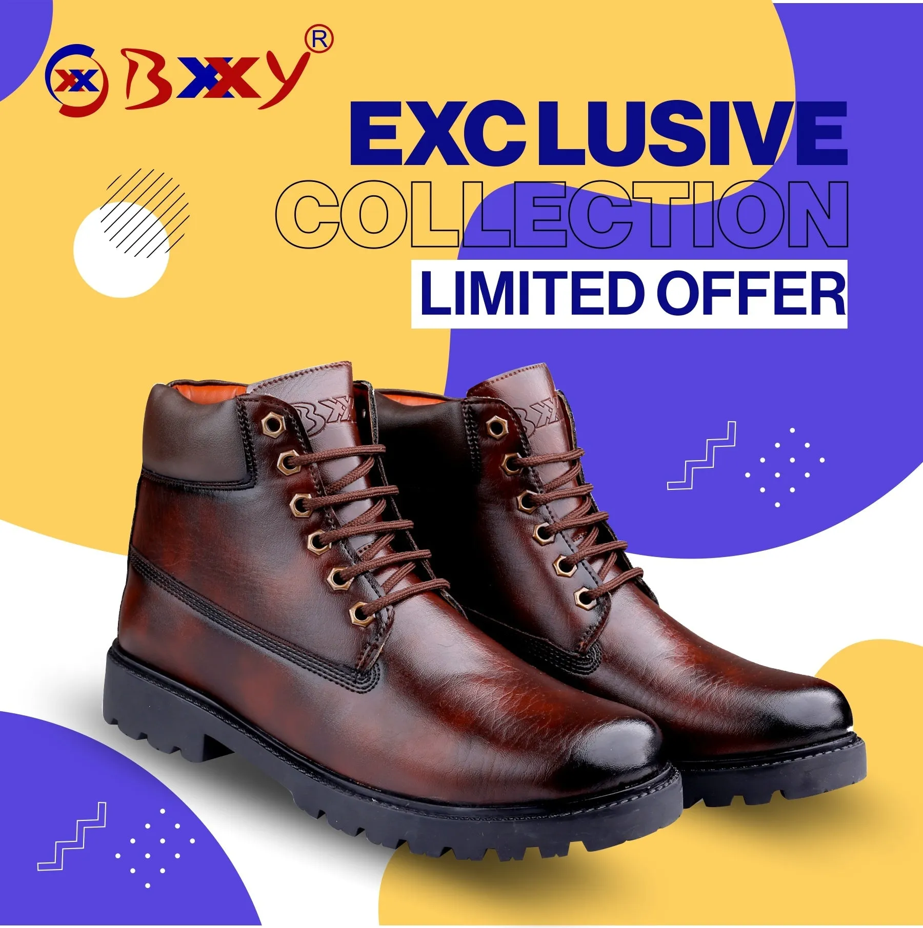 Men's Ankle Lace-up Boots for All Seasons