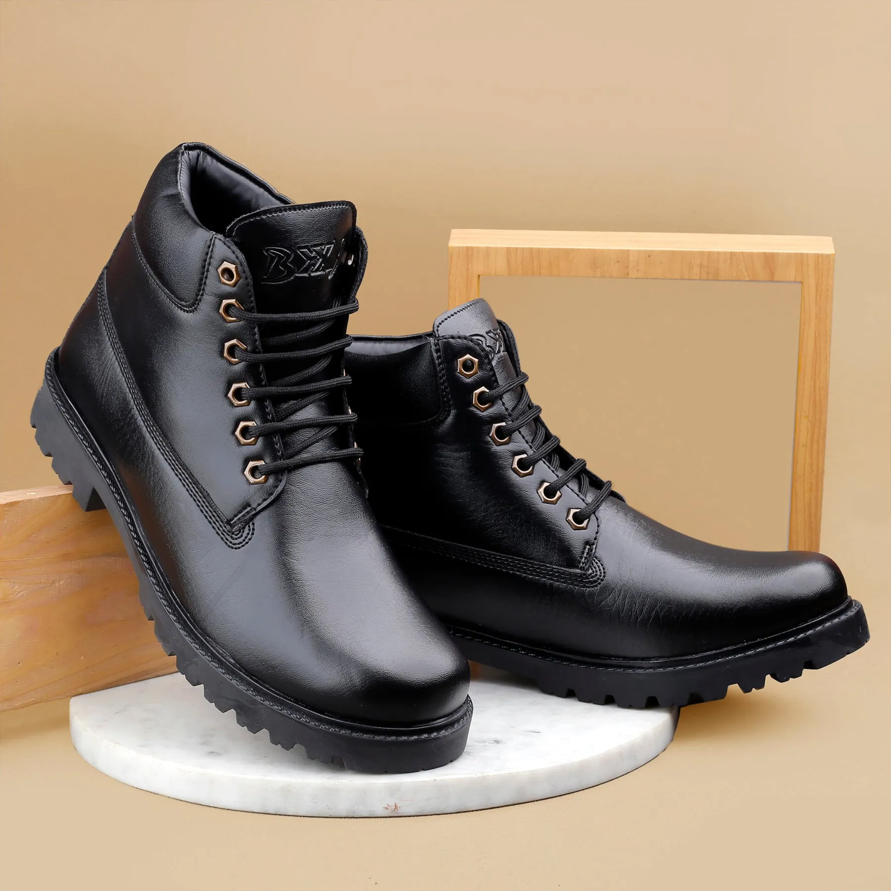 Men's Ankle Lace-up Boots for All Seasons