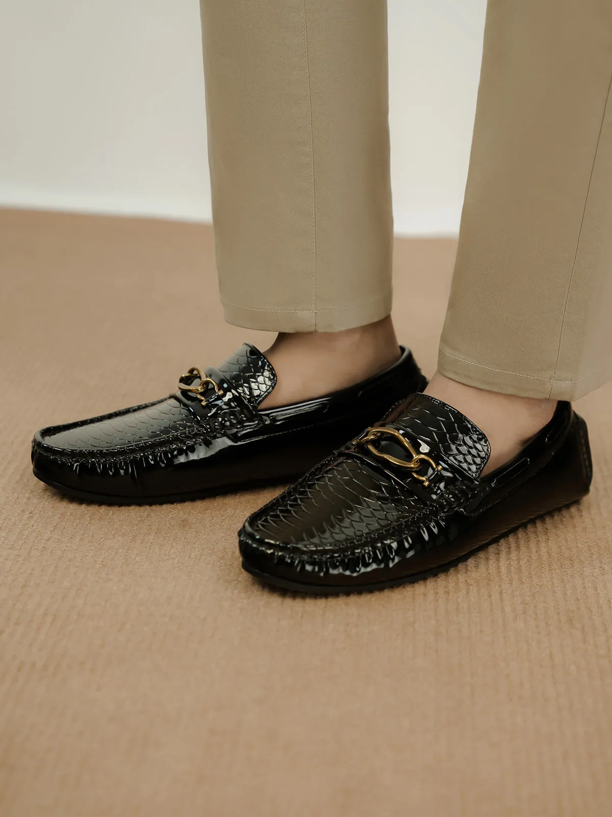 Mens "BRONYA" Buckled Stylish Mocassins