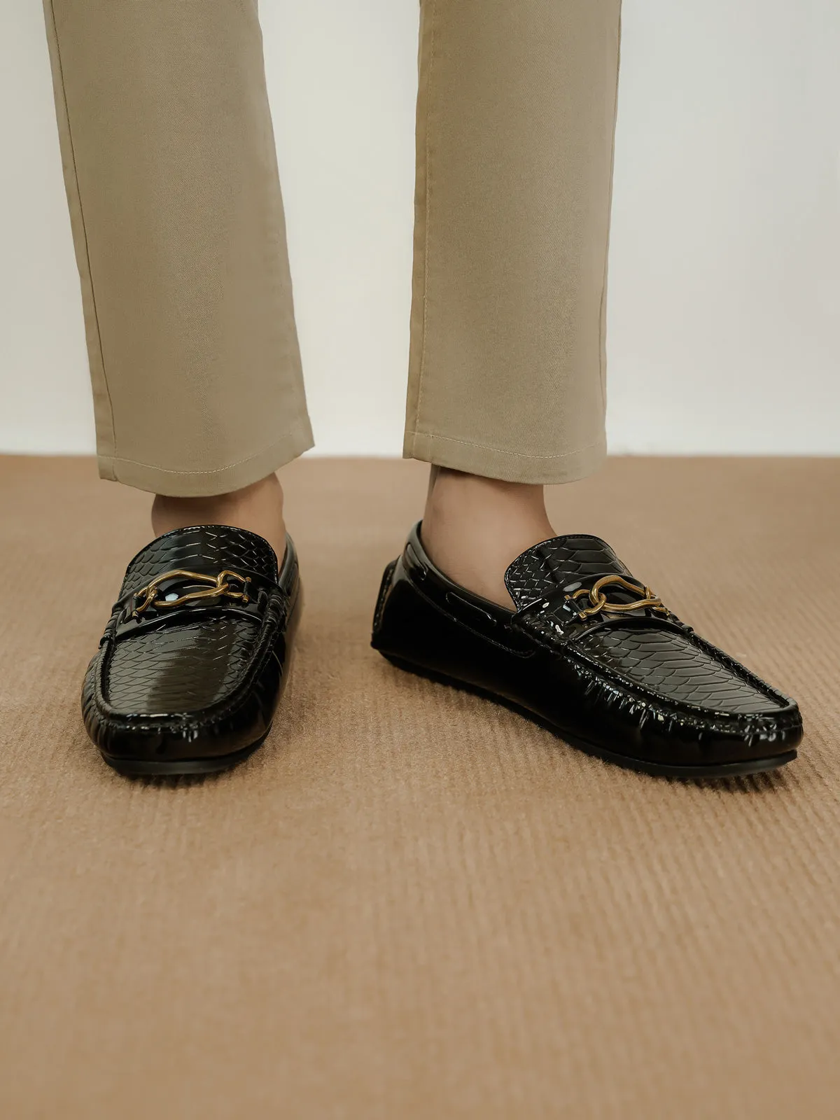 Mens "BRONYA" Buckled Stylish Mocassins