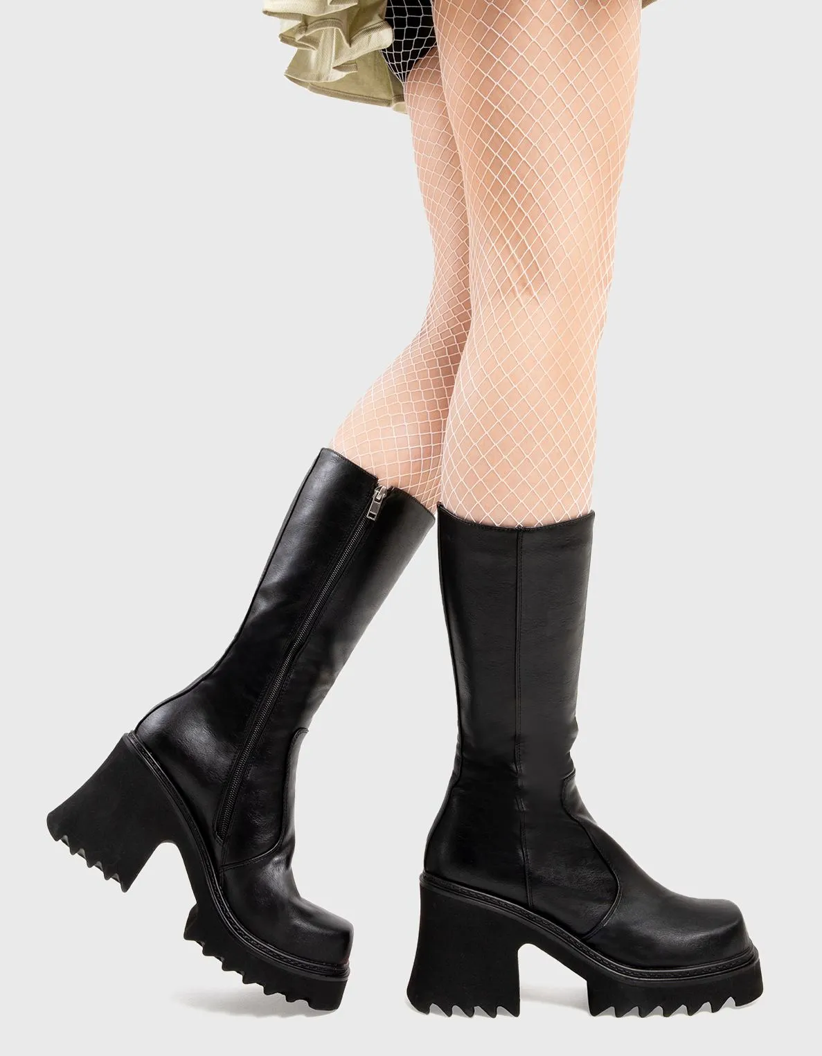 Mind Pool Chunky Platform Calf Boots