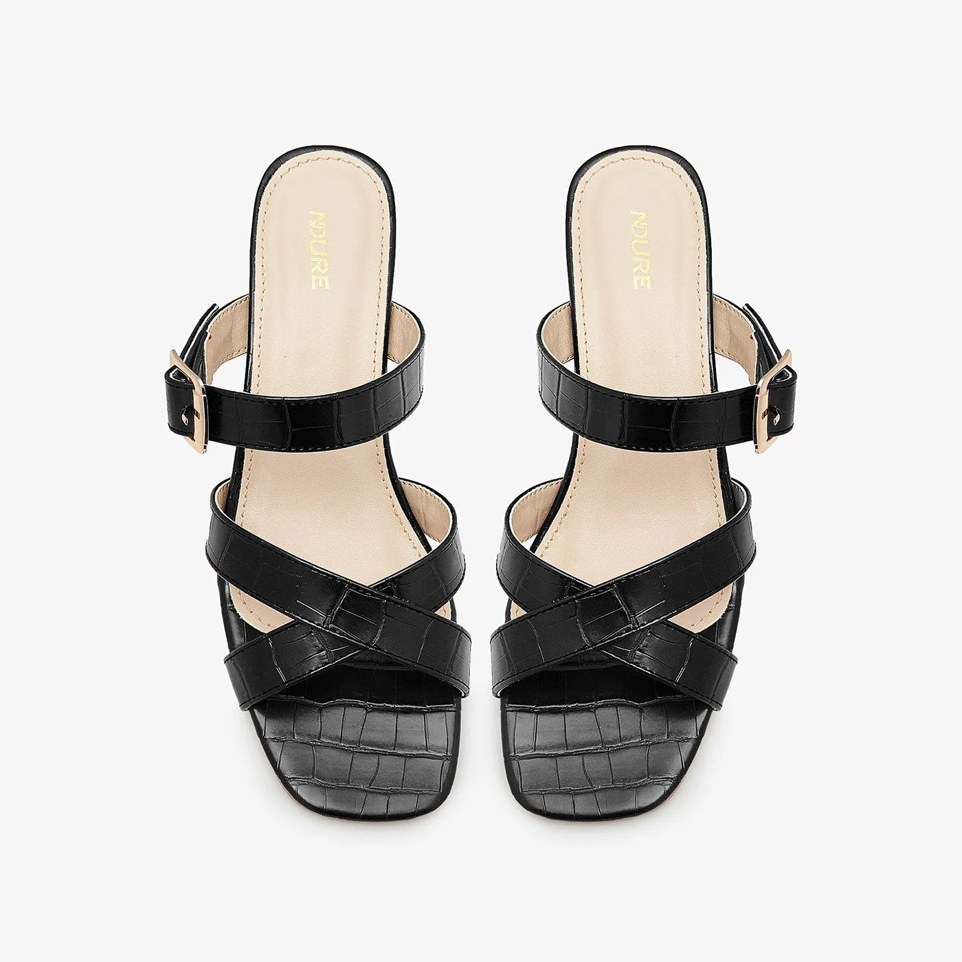 Multi-Strap Block Heels