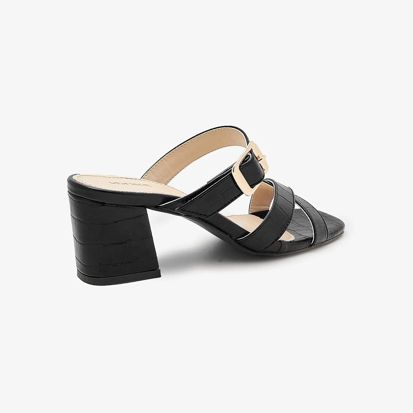 Multi-Strap Block Heels