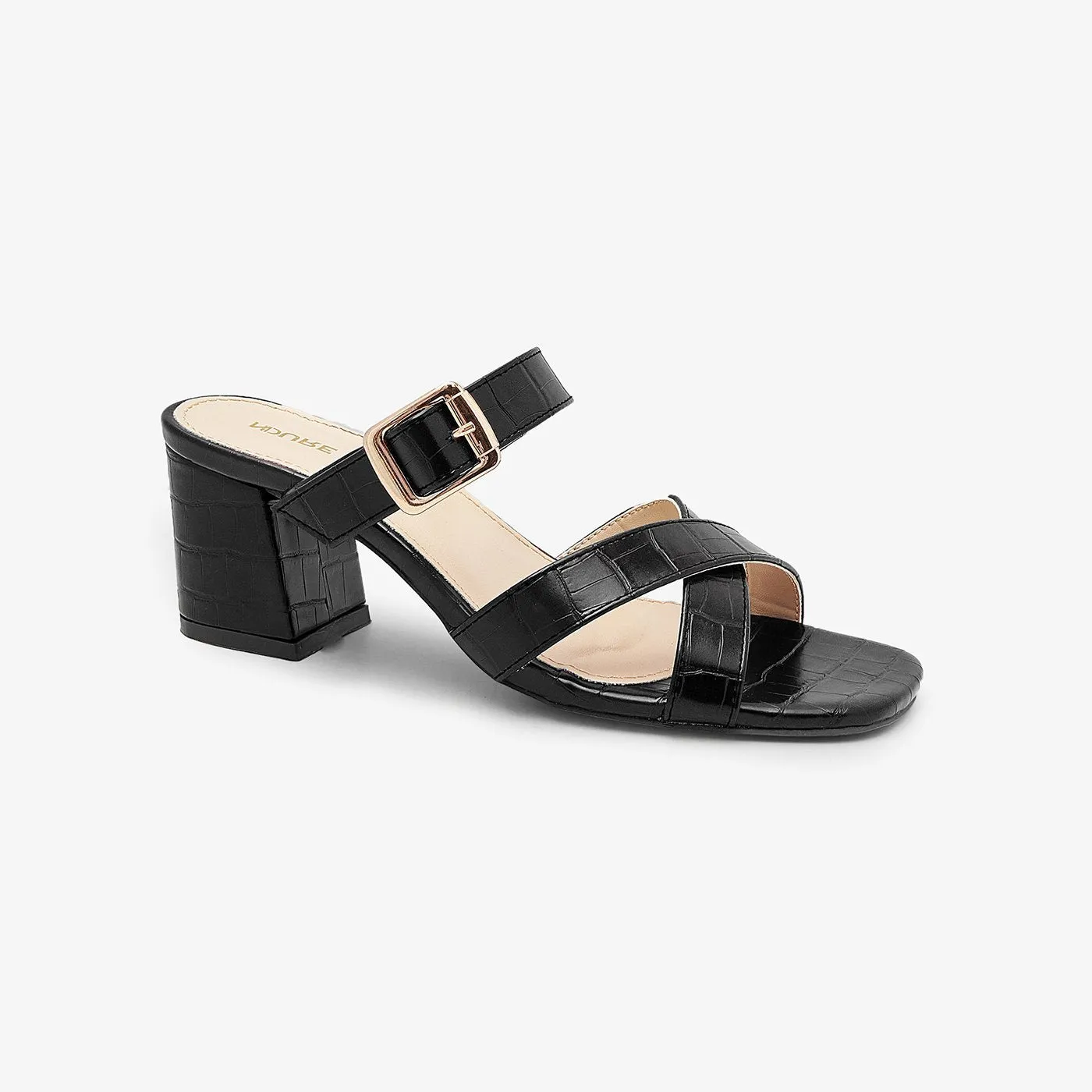 Multi-Strap Block Heels