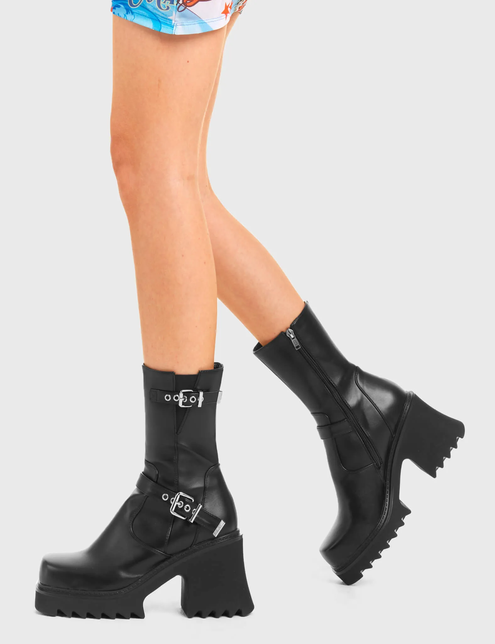 New Mission Chunky Platform Ankle Boots