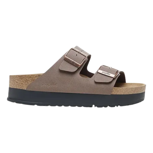 Papillio Arizona Birko-Flor Flex Platform Sandals in Mocha