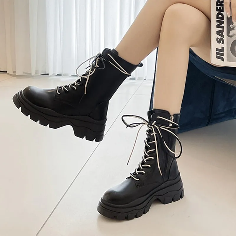 Pastel Warrior Combat Boots