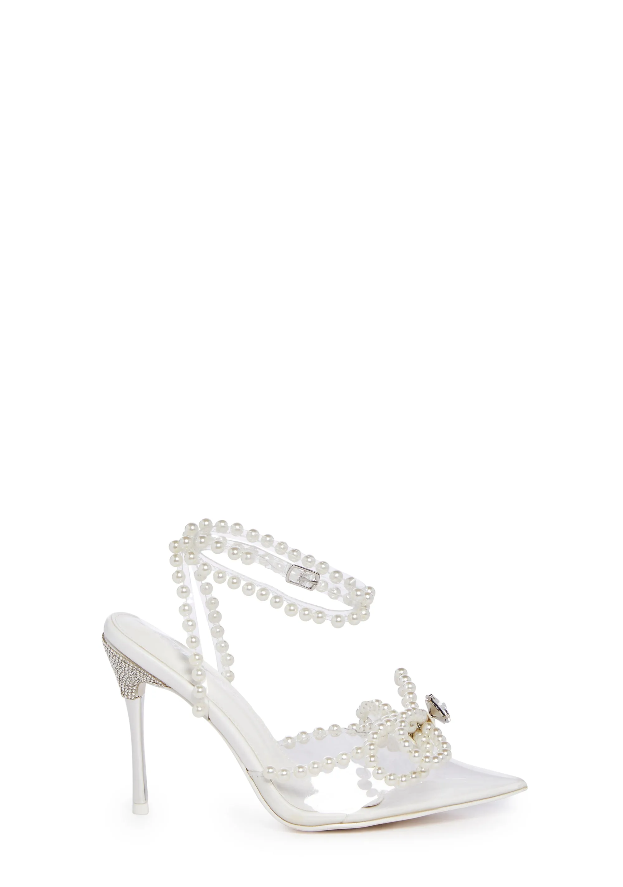 Pearl Bow Stiletto Heels