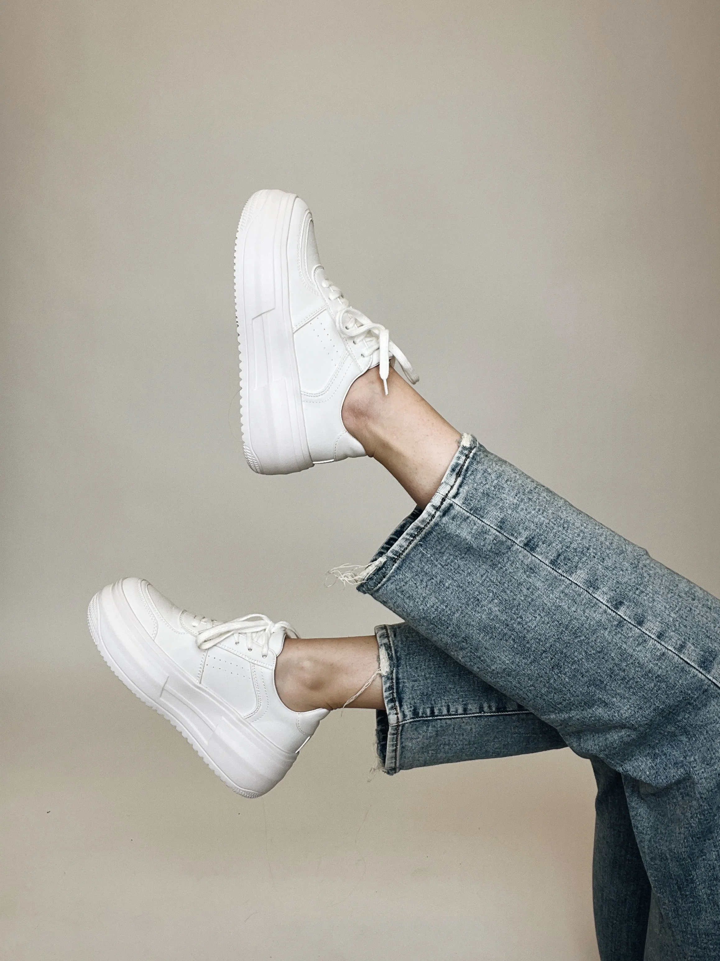 perrin white sneakers