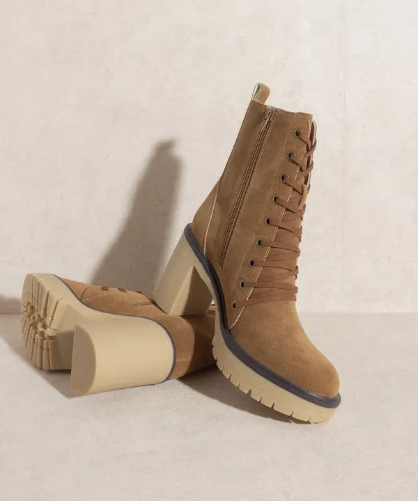 PLATFORM MILITARY BOOTS