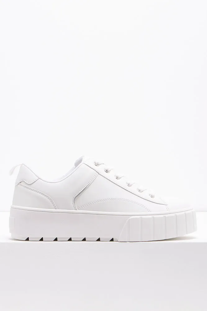 Platform Sneaker White