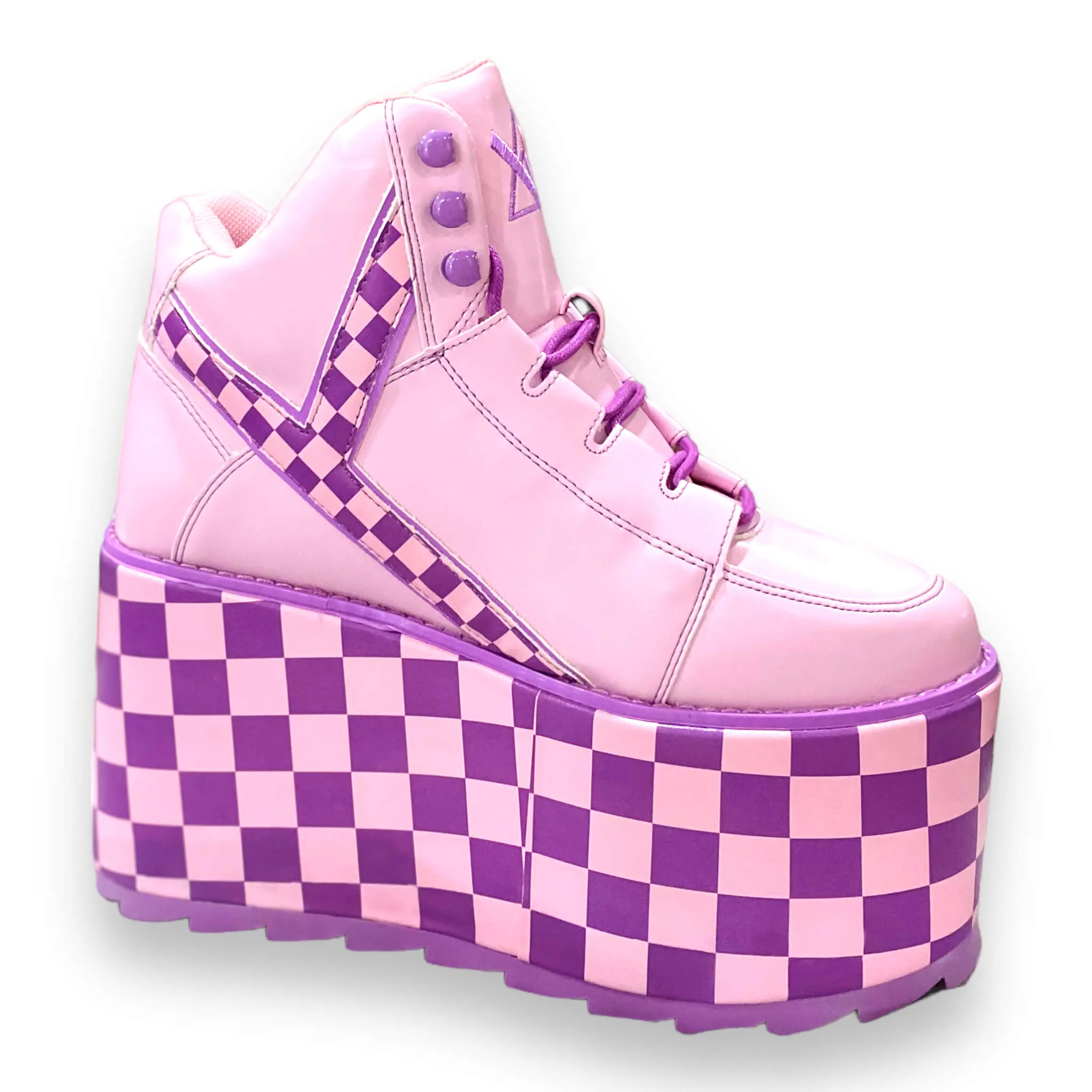 Qozmo Checker Platform Sneakers