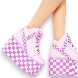 Qozmo Checker Platform Sneakers