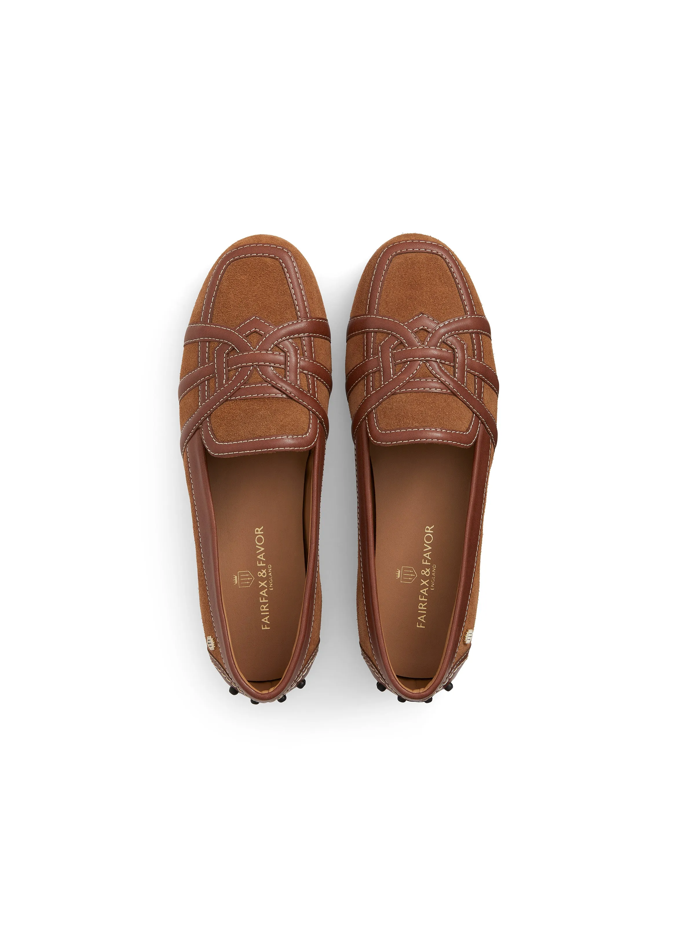 Rome Driver - Tan Leather & Suede