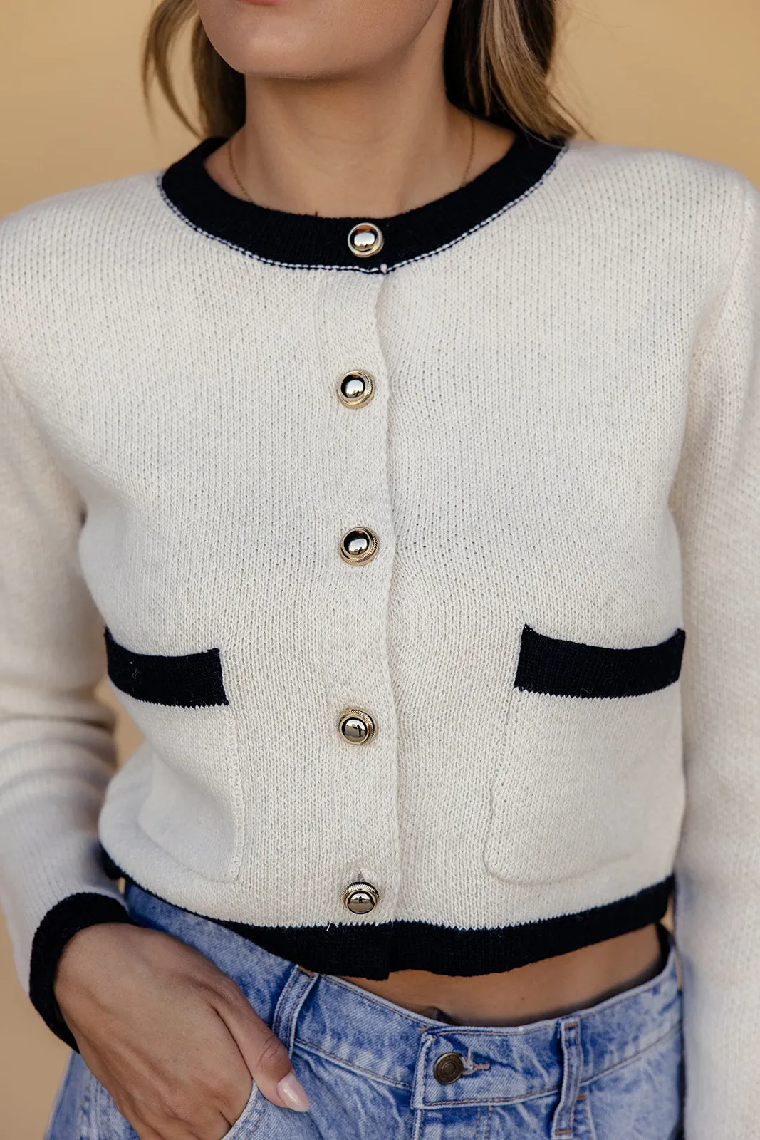 Simple and Sweet Button Cardigan