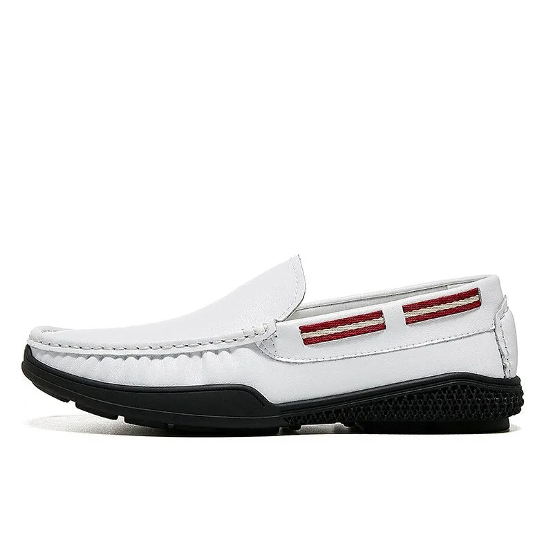 Summer Casual Boat Shoes Men Soft Leather Driving Men Footwear