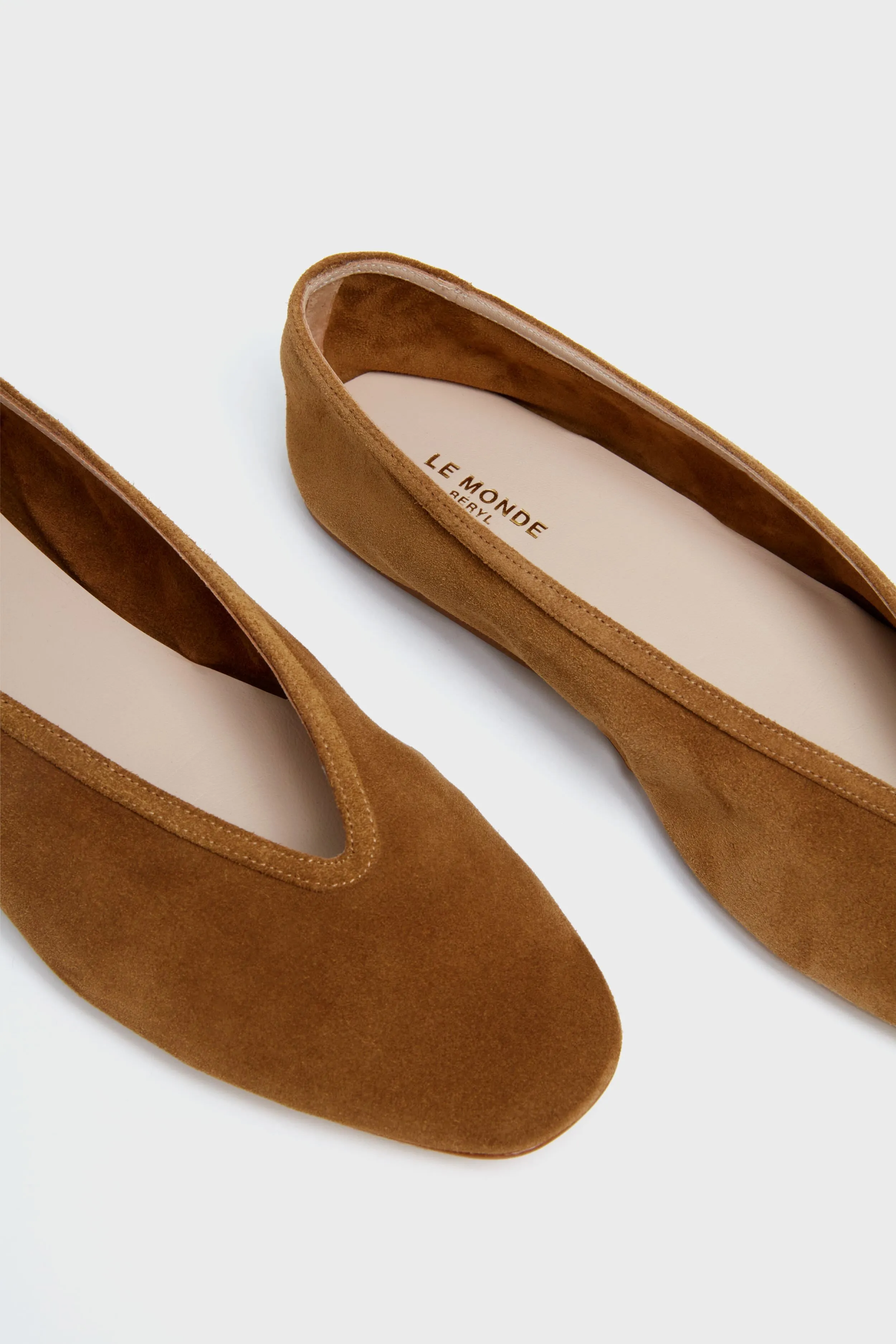 Taupe Luna Suede Slippers