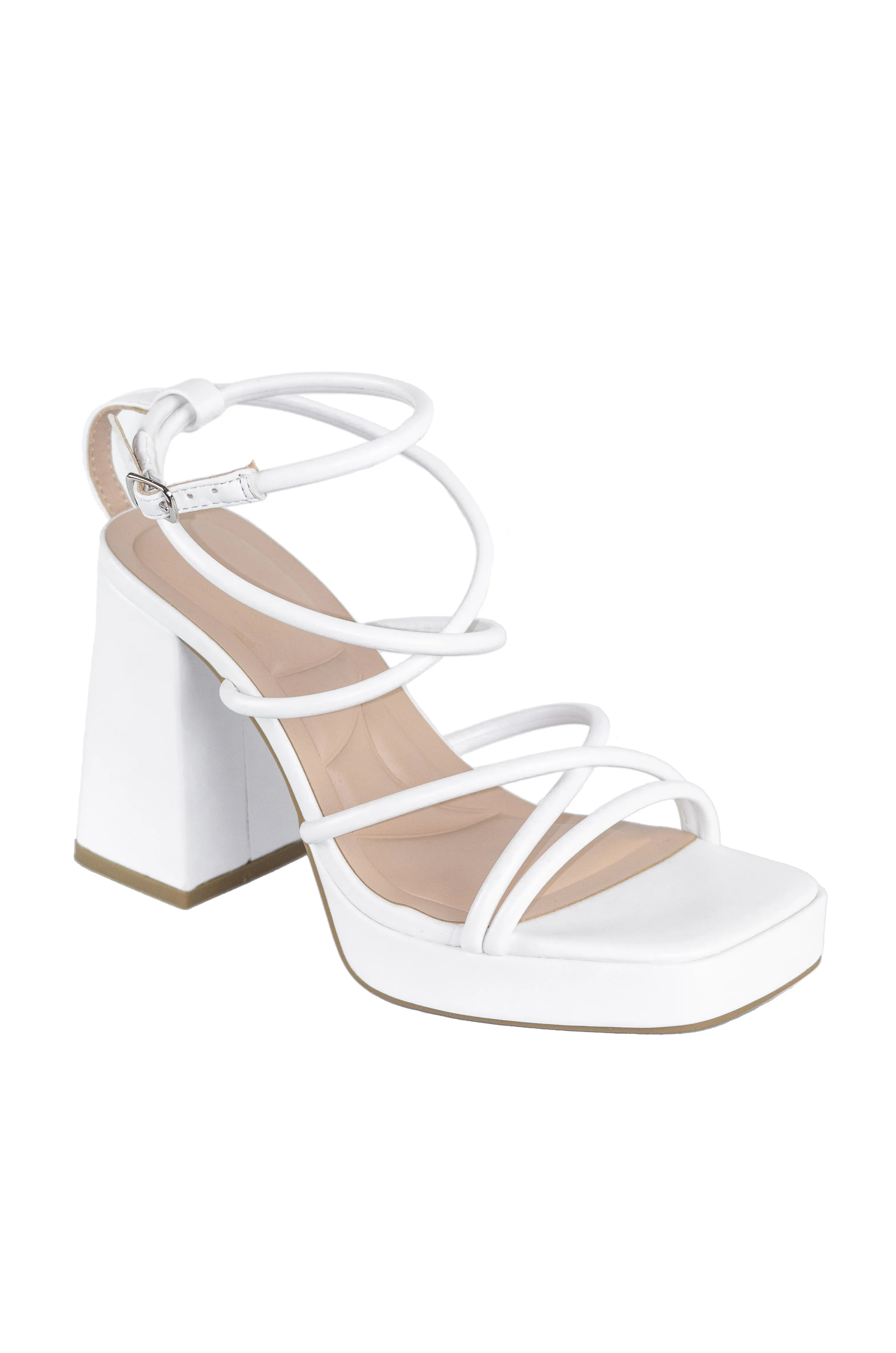 Taurus -  Ankle Strap Block High Heels