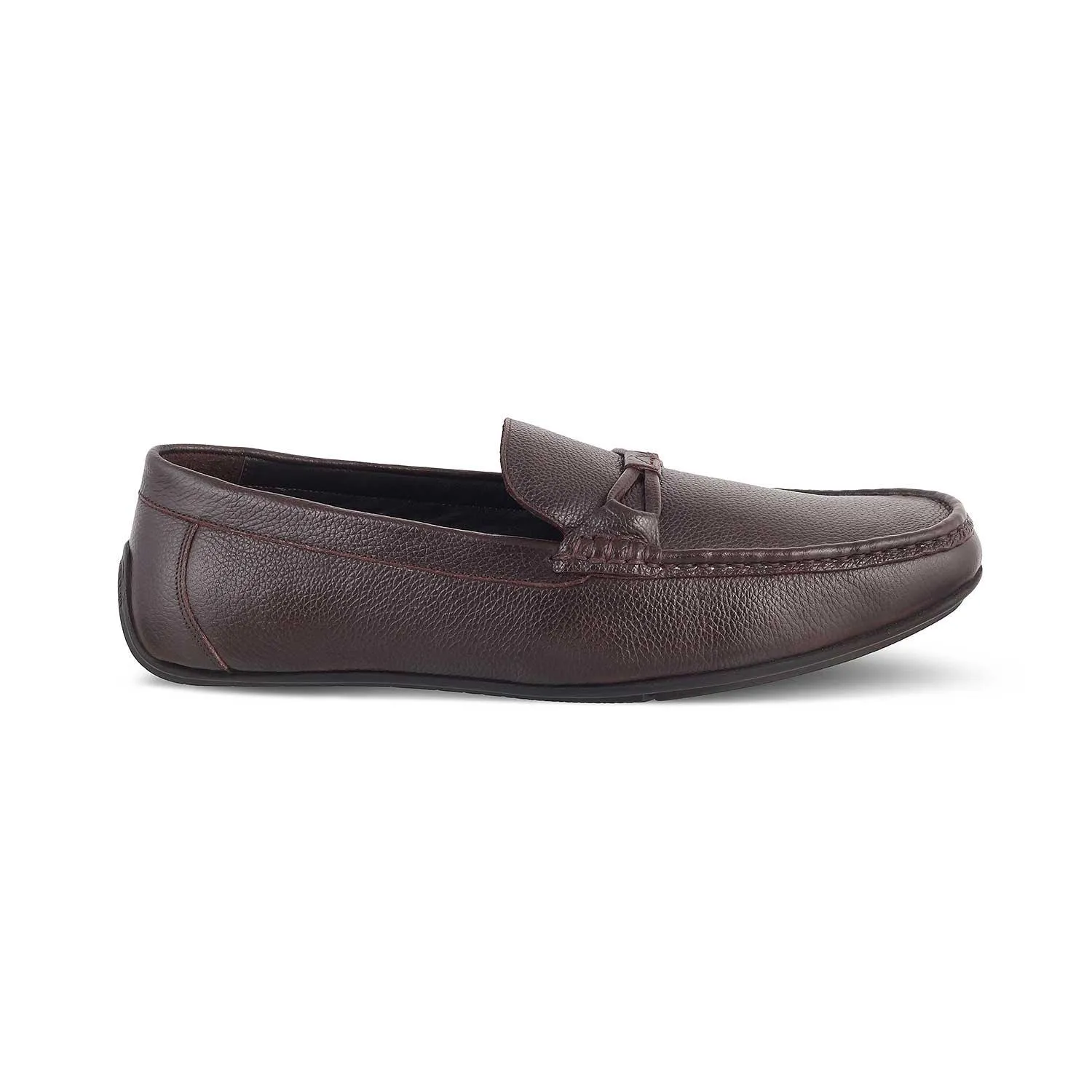 The Levent Brown Men's Leather Driving Loafers Tresmode