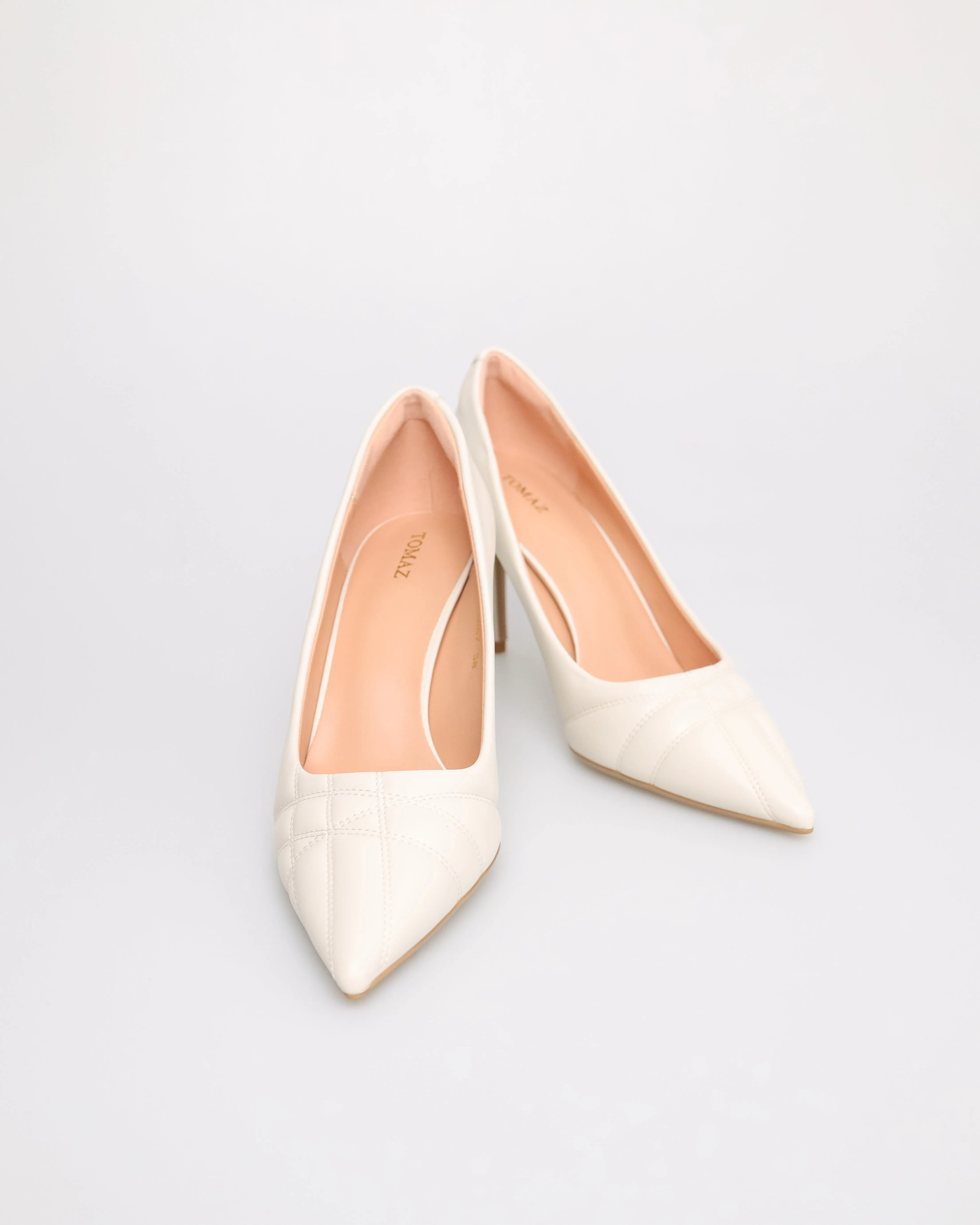 Tomaz FL067 Ladies Formal High Heels (Cream)