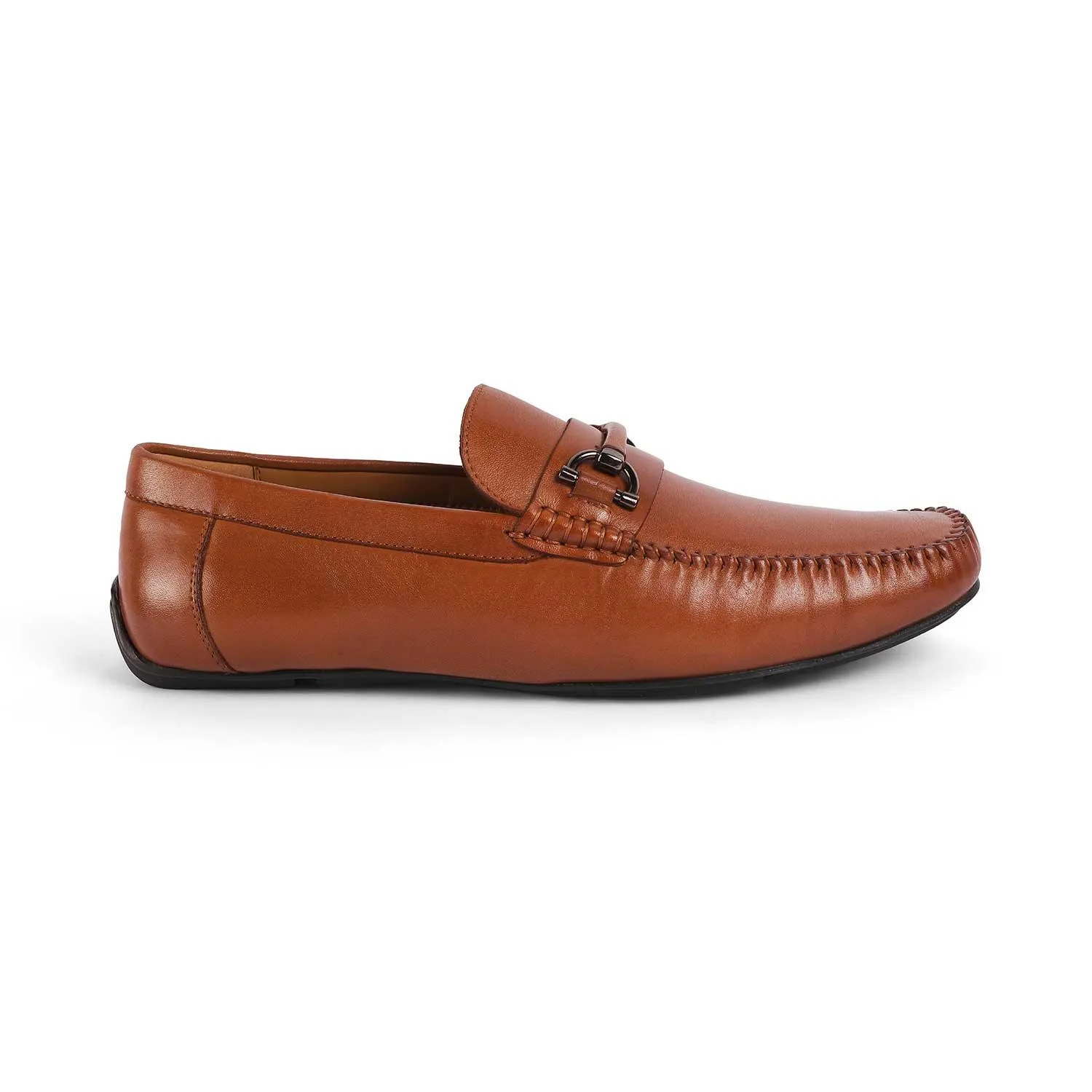 Tresmode Salvo Tan Men's Leather Driving Loafers