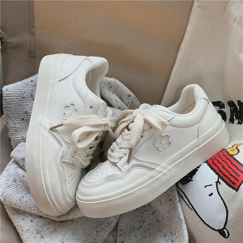 Two Tone Korean Flat Breathable Canvas Shoes