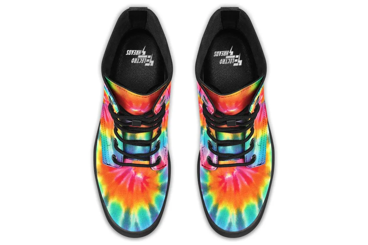 Tye Dye Combat Boots