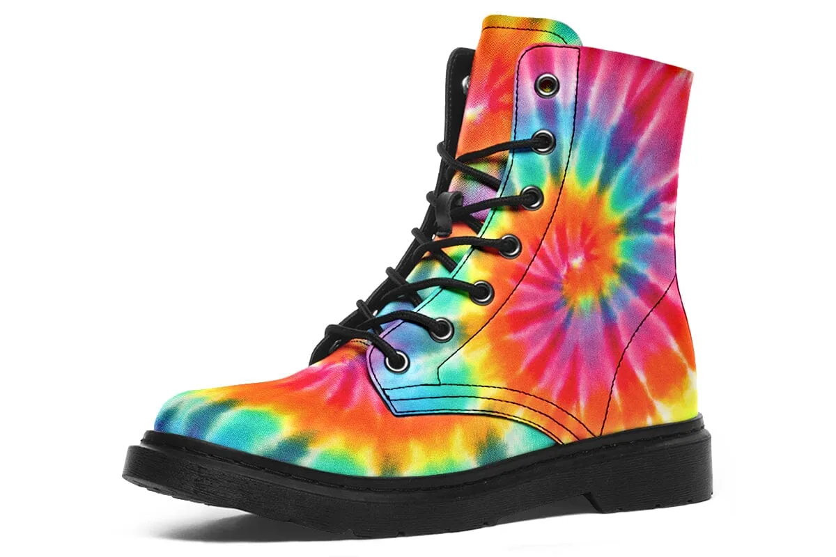 Tye Dye Combat Boots