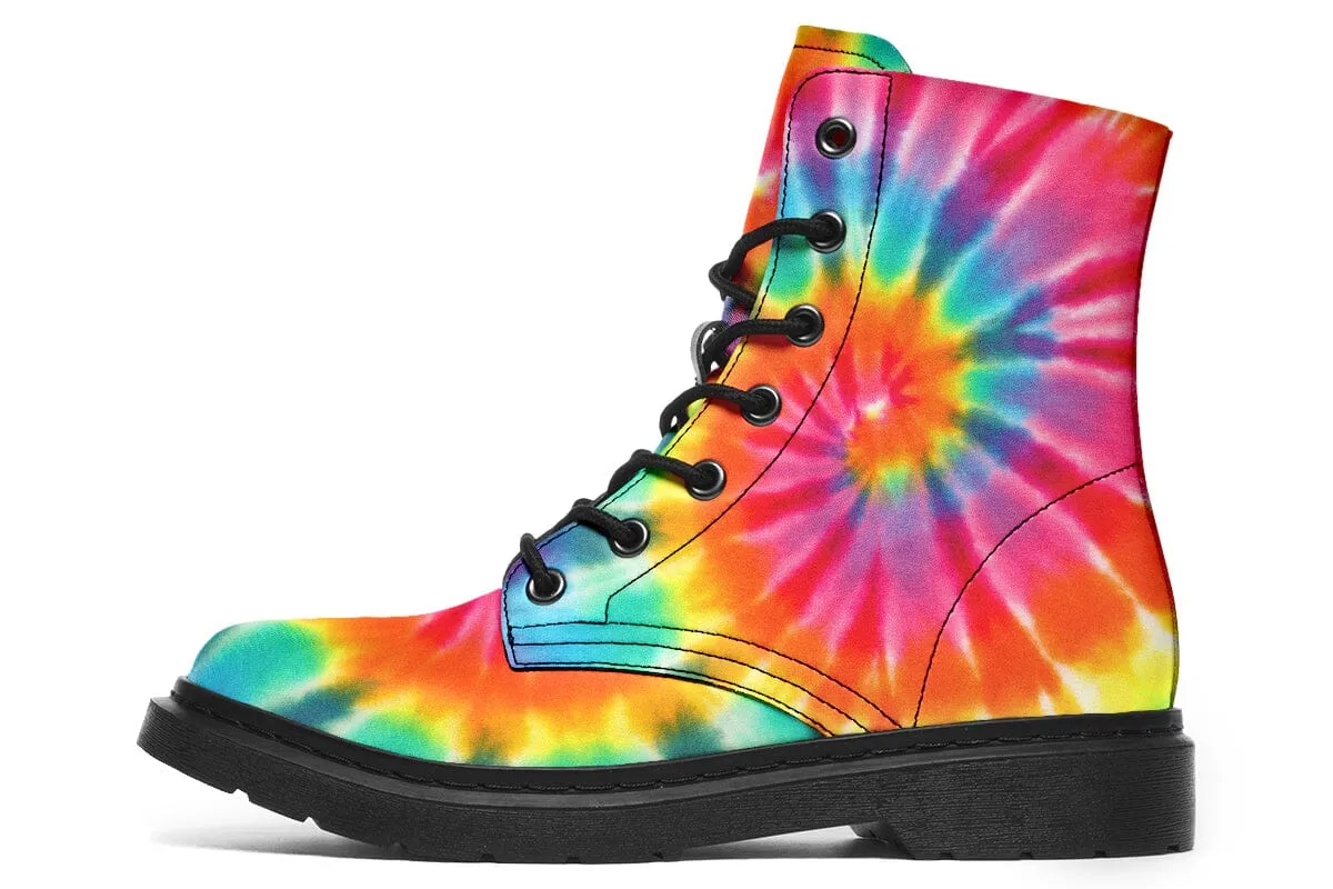 Tye Dye Combat Boots