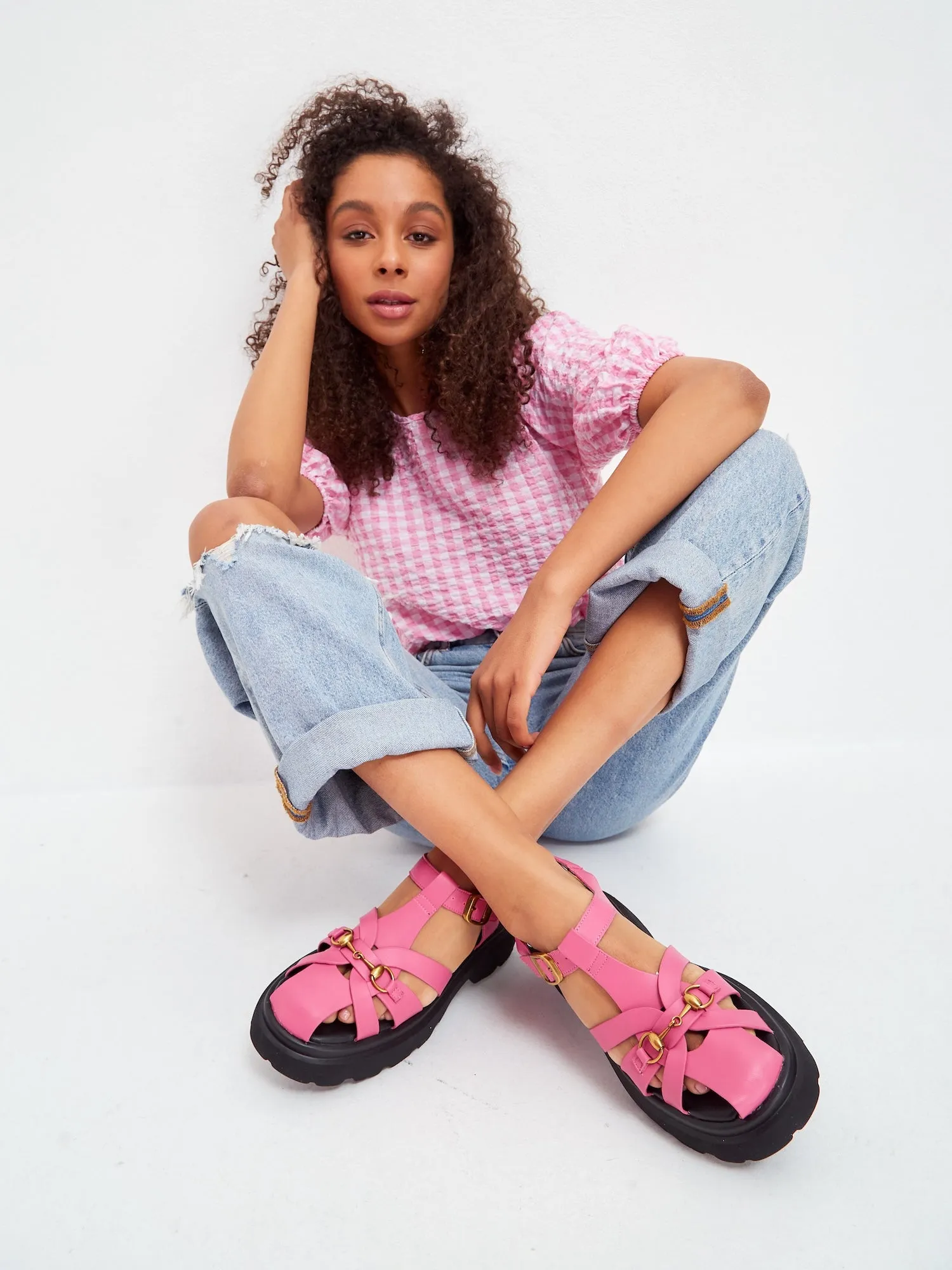 Urban Classic Platform Sandals - Pink