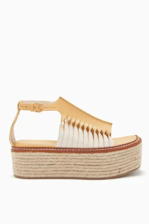 Valencia Twisted Contrast Flatform - Sand