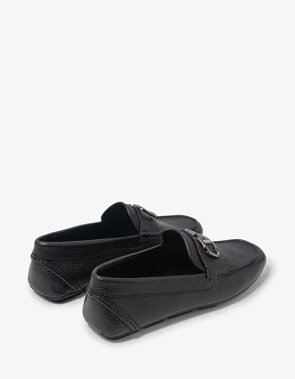 Valentino Garavani Black VLogo Driving Shoes