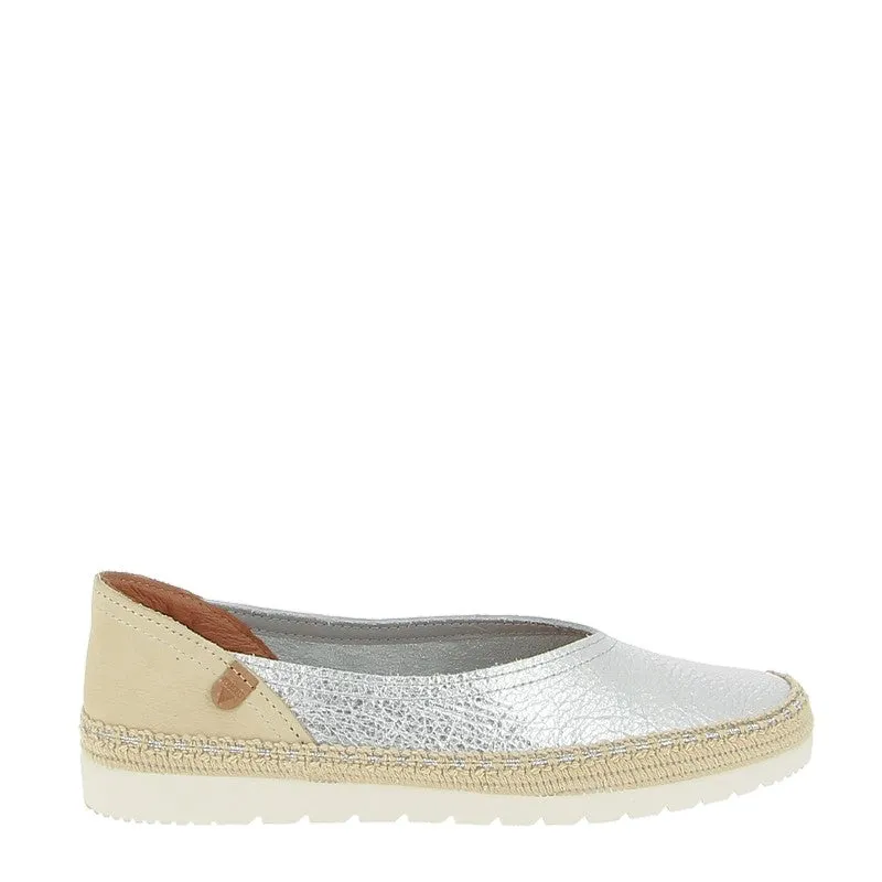 Verbenas Noelia Silver Slip On