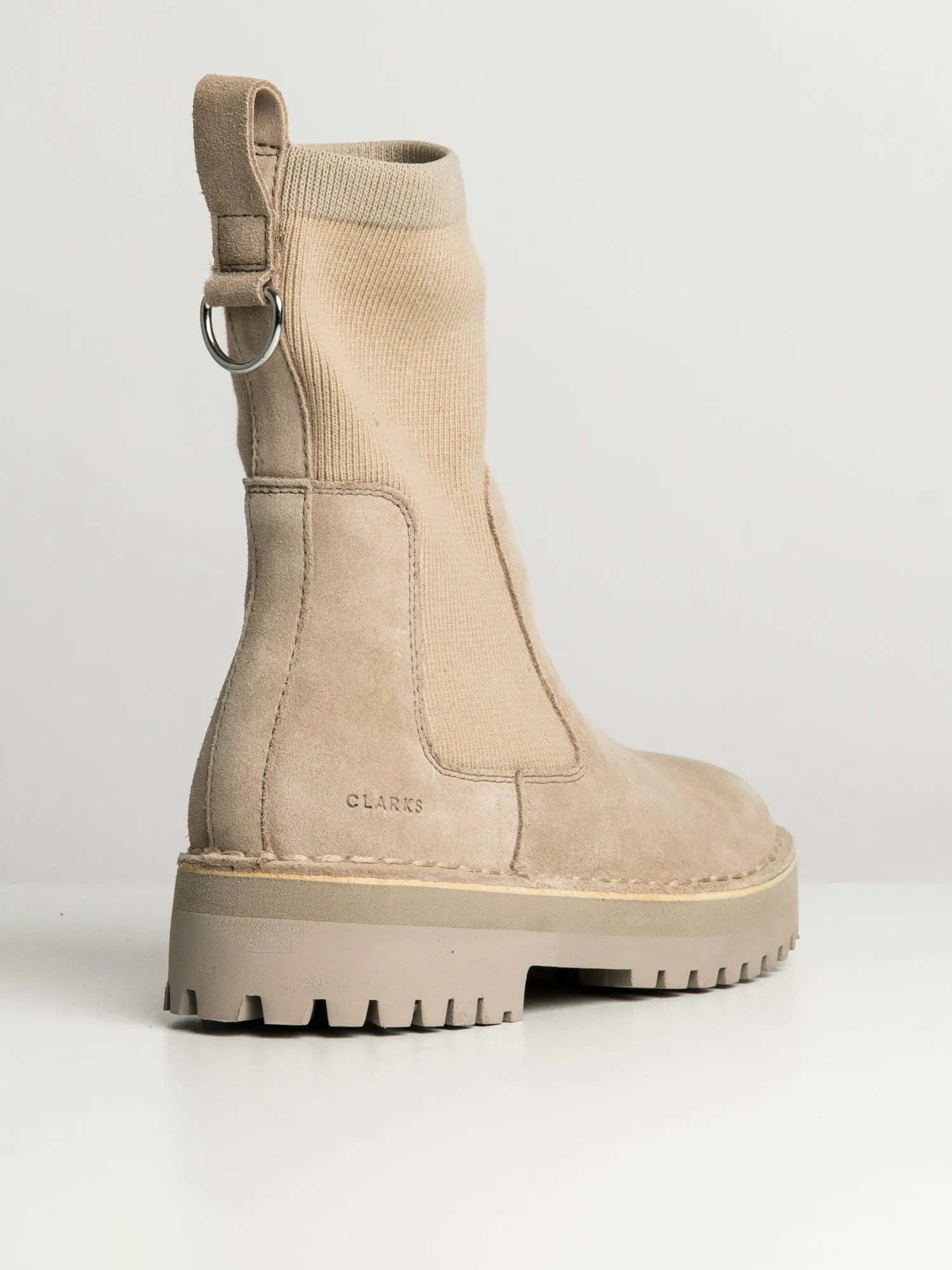 WOMENS CLARKS ROCK KNIT BOOT - CLEARANCE