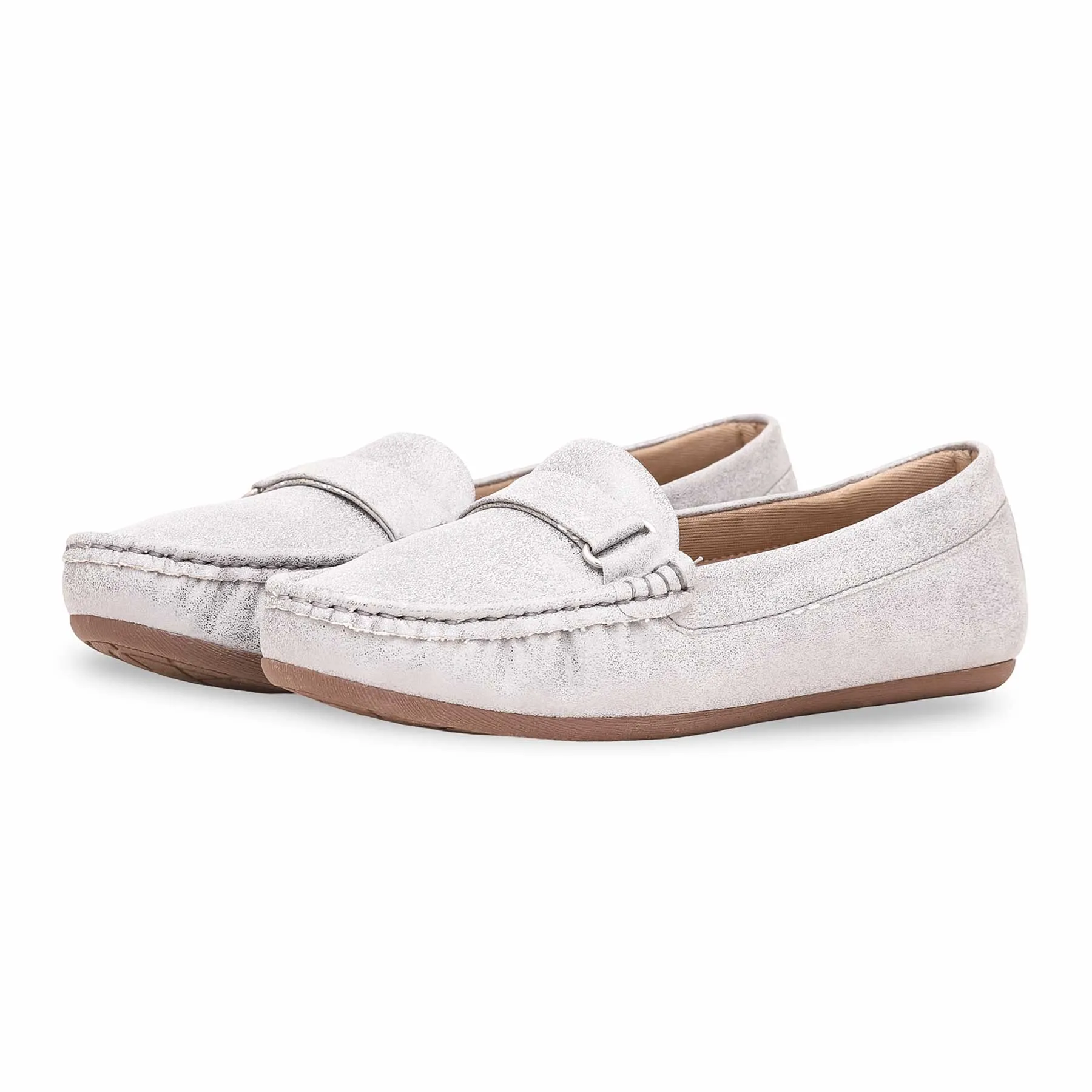 Women's Silver Moccasin WN4406